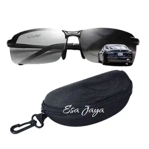 [PA019] Kacamata UV 400 Photocromic Polarized Anti Silau Siang Malam Pria