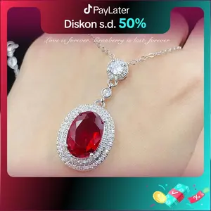 Kalung Wanita Necklace Fashion Couple Wedding Pasangan Cowo Pria Wanita Berkualitas Dengan High Quality Grade VVS1 5A Store Anti Karat Luntur Berubah Kado Gift Pacar Istri Cewek Cewe COD Anniversary Garansi 1 Tahun N19