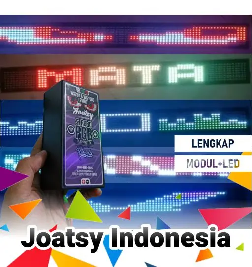 Strobo Kaca Mobil Gerak Mata WS2811 Semua Ukuran Satu Set Modul Text Wifi W6 0