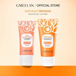 GMEELAN Orange Exfoliating Gel & Sea Buckthorn Gluta Lazy Cream 50g+30g BPOM
