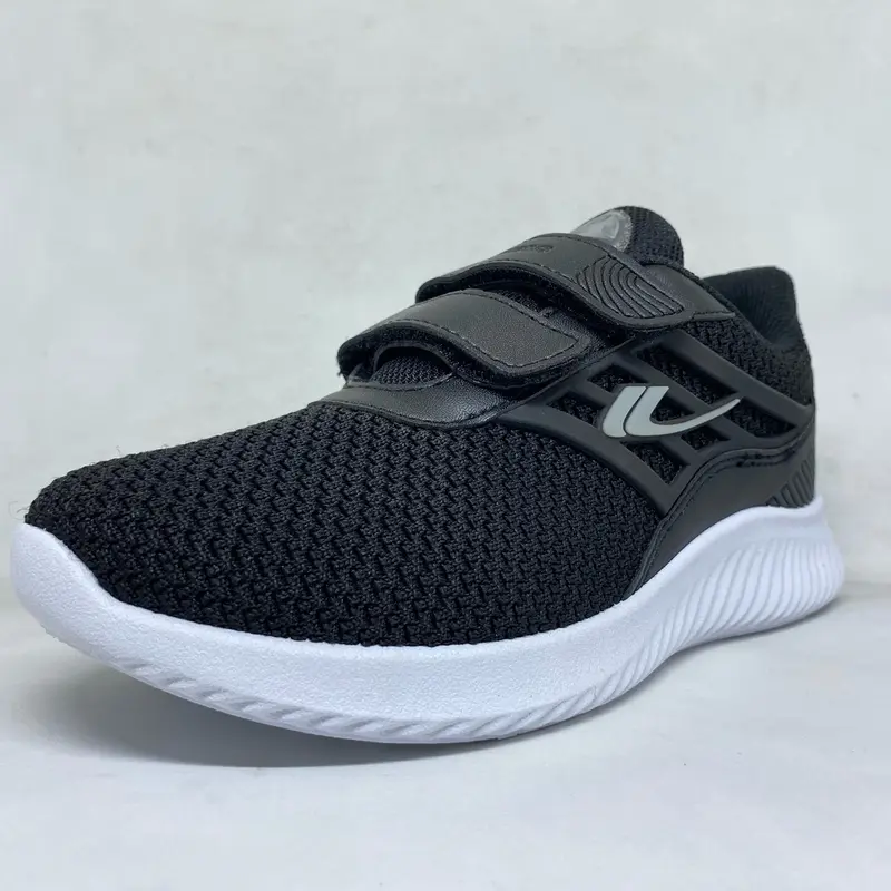 Sepatu New Era Atlanta Velco Hitam Putih Sepatu Sekolah/Sepatu Sneakers / Sepatu Anak 2