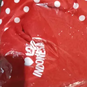 FreeTopi - Setelan Anak Perempuan Polkadot Kemerdekaan HUT RI Merah Putih Usia 2 - 9 Tahun