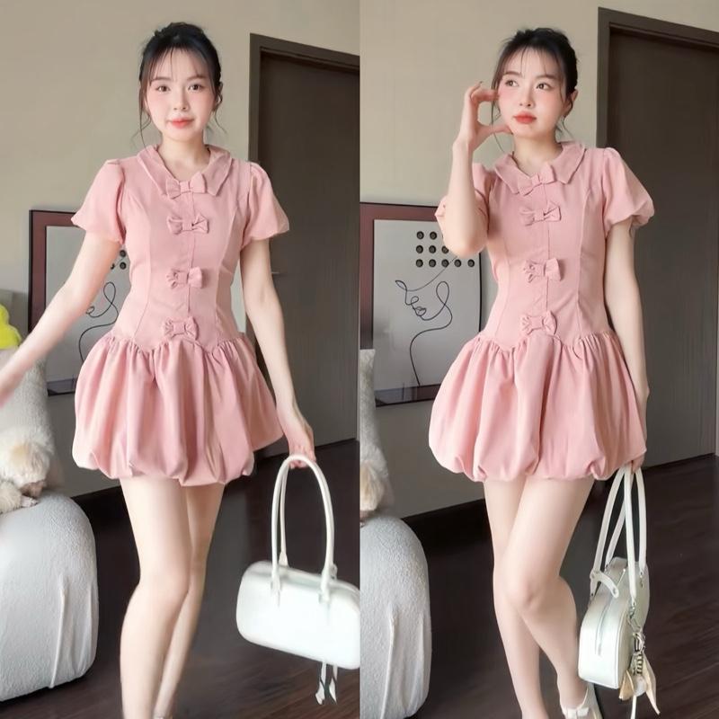 Váy bồng xoè dáng bí thường mặc dáng ngắn đính nơ tay bồng kèm quần bảo hộ dilyshop - V89 | BigBuy360 - bigbuy360.vn Váy bồng xoè dáng bí thường mặc dáng ngắn đính nơ tay bồng kèm quần bảo hộ dilyshop - V89 | BigBuy360 - bigbuy360.vn