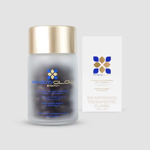 AkemiGlow Hithion (GLUTATHIONE) 1 Bottle - 60 Capsules- 10X MORE POTENT VS. OTHER GLUTATHION