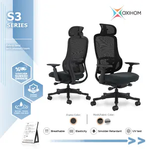 OXIHOM S3 Kursi Mesh Kursi Kantor Kursi Kerja Honeycomb Chair Seat Mesh Chair Ergonomic Chair Kursi Honeycomb Redefinisi Kenyamanan dengan Struktur Tiga Lapisan Buffer untuk Dukungan Maksimal.