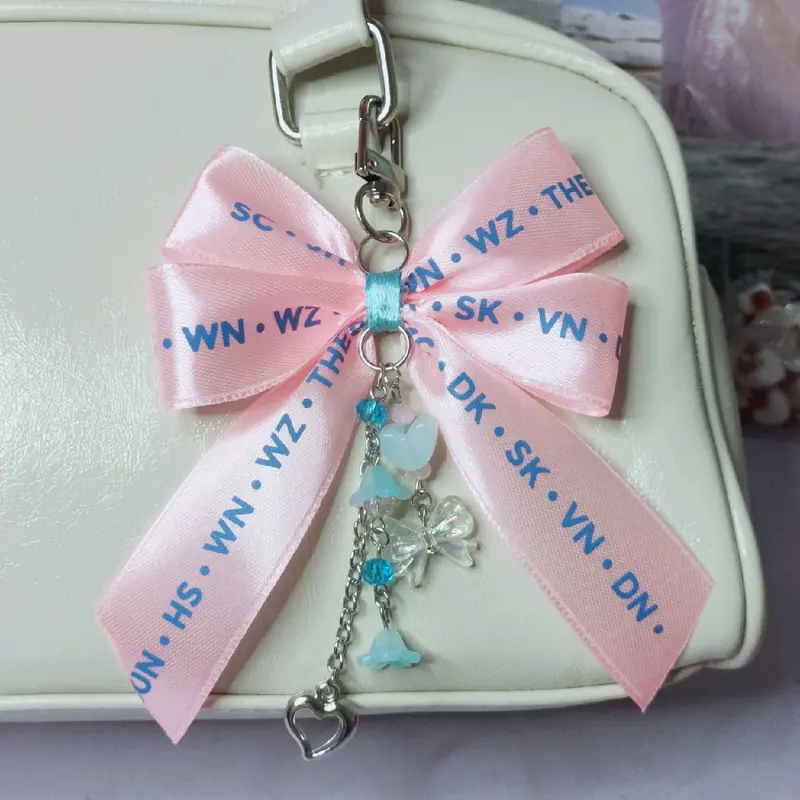 blissties // ribbon bagcharm keychain by decuthings 5