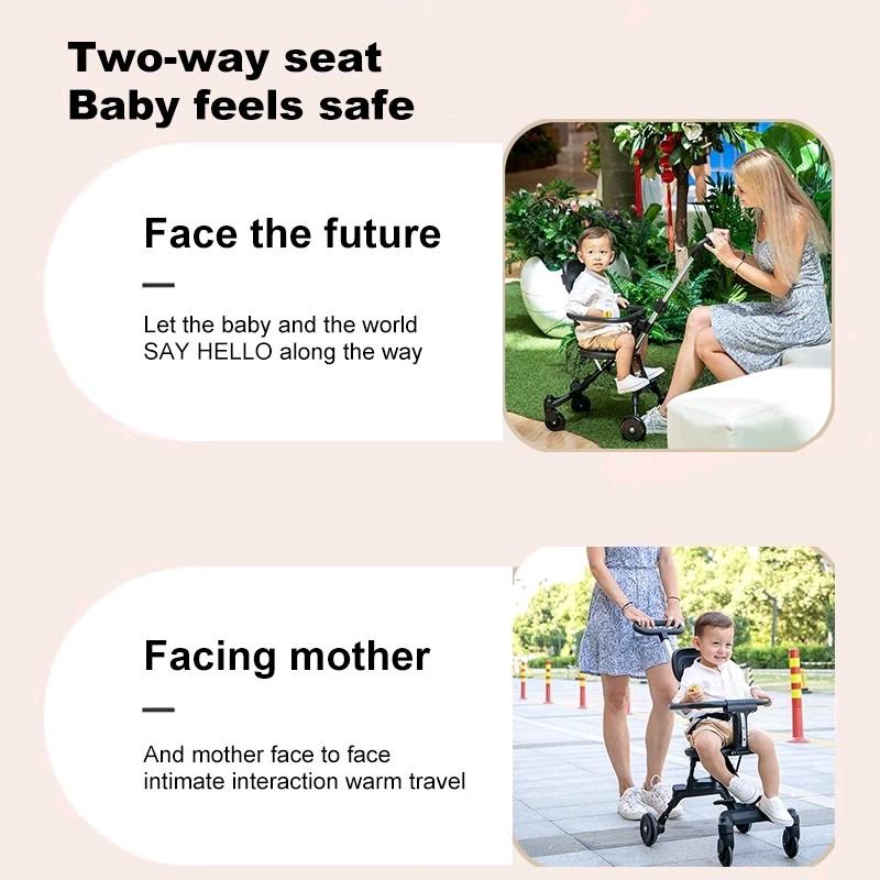 Magic Stoller Bayi Traveling roda empat cabin size perlengkapan bayi kereta dorong bayi Multifungsi Murah 5
