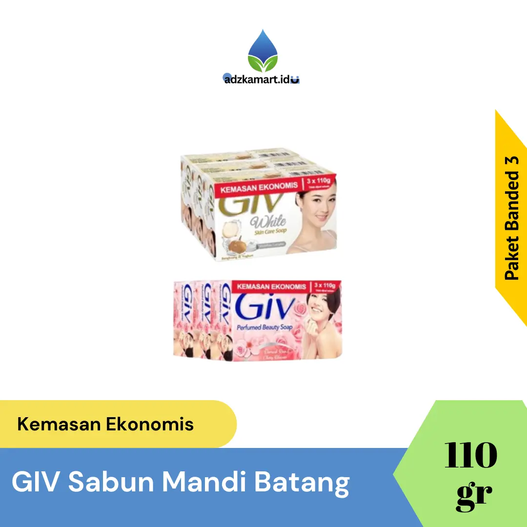 Paket 3 Sabun Giv Jumbo 110gr