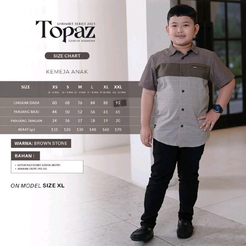 BROWN STONE TOPAZ SARIMBIT BAHAN ARABIAN CREPE MIX KATUN DOBBY baju lebaran , Wanita, Dress, Hitam, biru, coklat 7