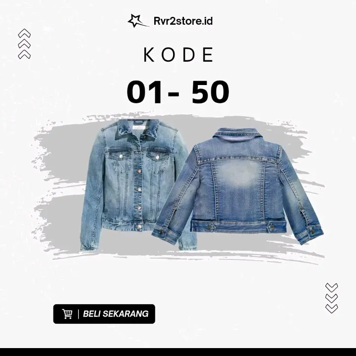 Jaket jeans wanita kode 01 - 50