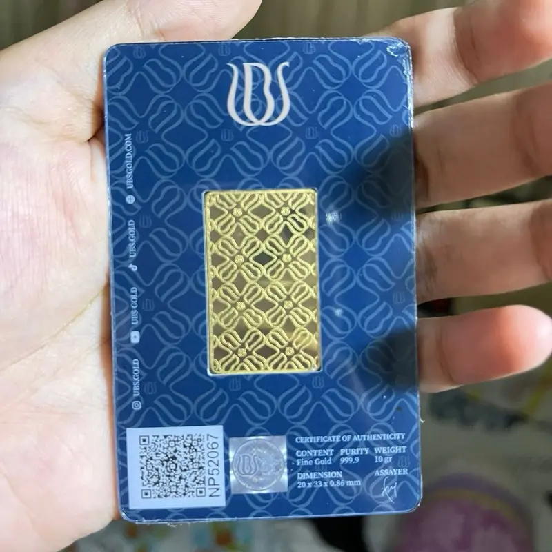 Replika logam mulia ubs clasik replika emas pajangan 2