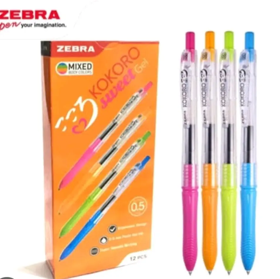 Balpoint Zebra Kokoro 0,5 Anti Bocor harga 1 pcs- Stationery Tinta Alat Tulis