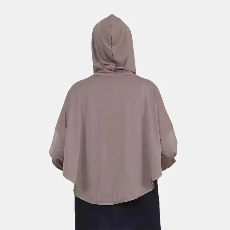 Jilbab Sporty Hoodie Jaket Olahraga Muslim Crop Top Vest 3in1 Jersy / Hijab Rompi Senam Lari GYm 6