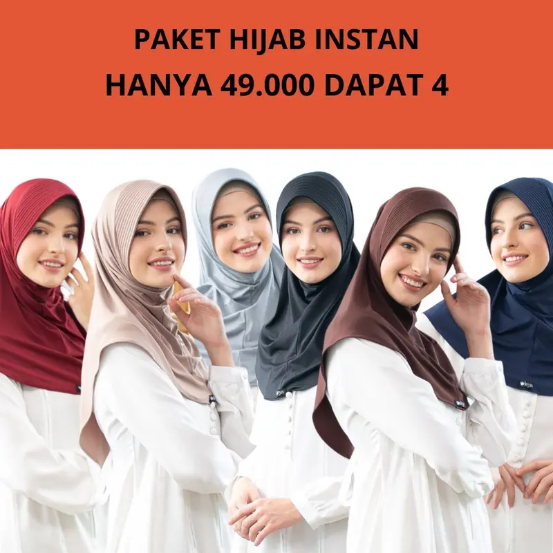 HIJAB KERUDUNG INSTAN BERGO polly spandex 0