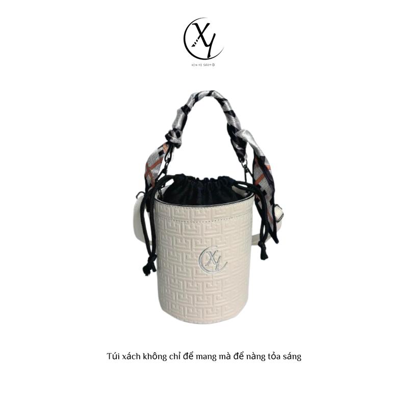   Deal độc quyền Xinyi   SIZE:14X17X14   Xinyi Bag Túi xách nữ phong cách Pháp túi xách nữ ngoại thương mới túi xô túi đeo chéo đa năng túi xách nữ cá tính hợp thời trang Bag Da 