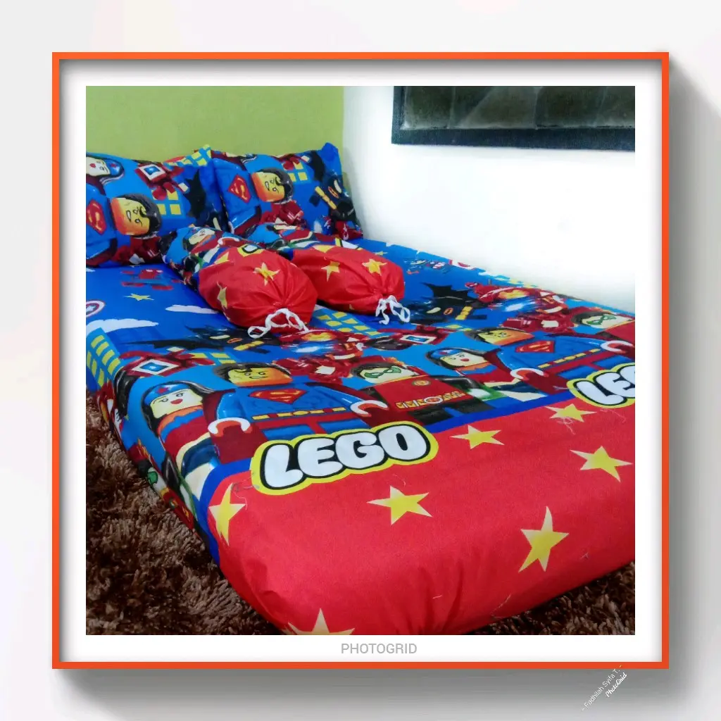 Sprei Motif Karakter Anak Cowok Biru 90x200 120x200 160x200 180x200 200x200 Kain