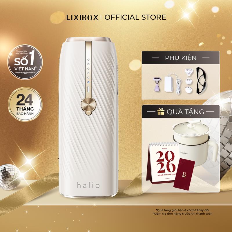   KOL  Máy Triệt Lông Lạnh Sapphire Halio InfinityGlow Advanced IPL Sapphire Cooling Hair Removal Device Kèm Set Gift - Soft Pink 