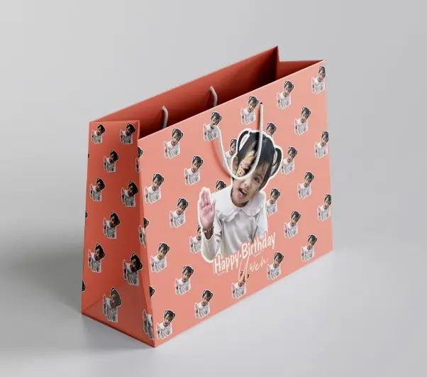 Paperbag Custom Wajah Ulang tahun kado 2
