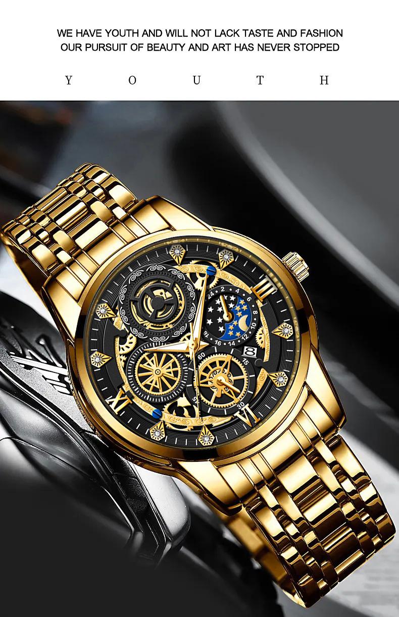 COD AIYISHI Jam Tangan Mewah Terbaru Tahan Air Men Watch Kalender Aktif BISA COD-2369