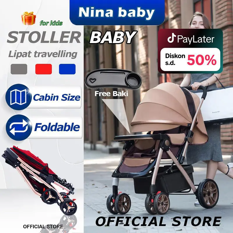 Pliko Stroller Cabin Size Yang Bagus Stroller Pliko Sprint RH B/S