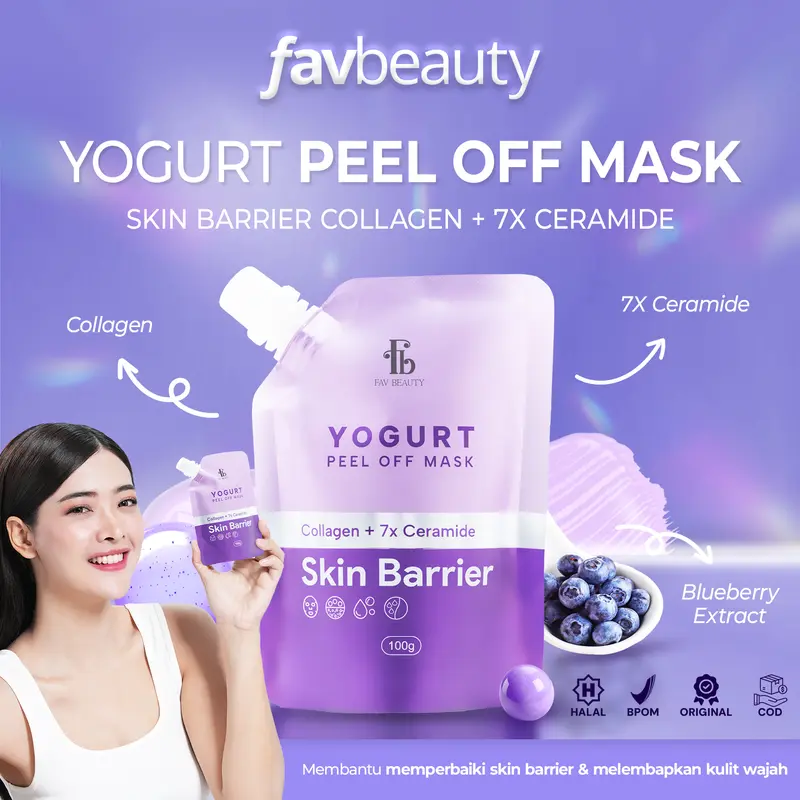 FAV Beauty Yogurt Skin Barrier Peel Off Mask Collagen + 7x Ceramide 0