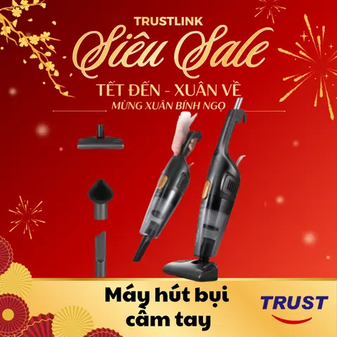 Máy hút bụi DEERMA DX-115C/115Cpro kèm ba đầu hút Làm Sạch