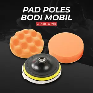 OTOHEROES Pad Poles Bodi Mobil Wol Polishing Wheel 3 Inch 5 PCS - BJ69