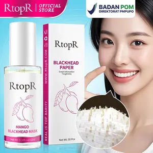 RtopR 【BPOM】Mangga Penghilang Komedo Masker Membersihkan Pori-pori Serum Peeling Off Masker Hidung 10ml + 50pcs kertas