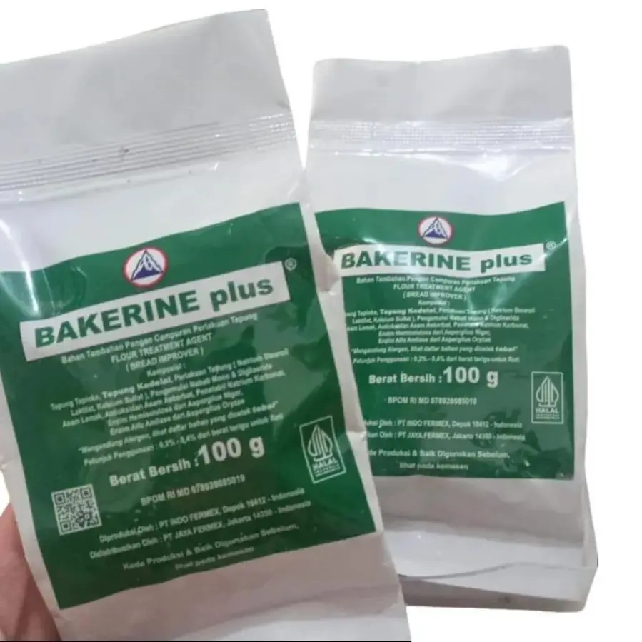 Bakerin Plus Bread Improver -100gram Bahan Kue Pengembang Pengempuk Roti Cake Baking  Powder