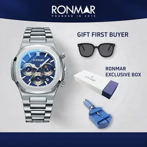 【NEW ARRIVAL】 RONMAR Jam Tangan Pria Rommar Analog Chronograph - Desain Mewah & Modern