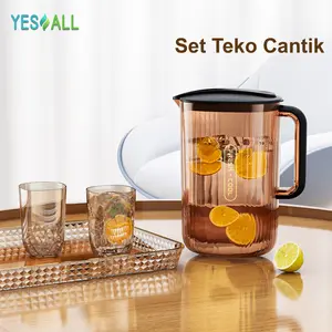 YESALL Teko Air Minum 2.2 Liter Besar Water Jug Air Minum Botol Air Minum Kulkas  Aesthetic Food Grade Teko Pitcher Minuman Water Kettle Serba Guna Teko Air Minum Transparan Water Jug Estetik Teko Multifungsi Transparant Aesthetic