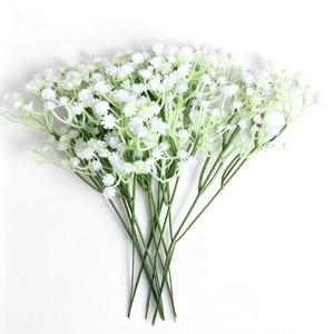 12 piezas de Flores de Babysbreath Artificiales Realistas al Tacto, Perfectas para Bodas, Compromisos, Navidad, Halloween, Acción de Gracias, Decoraciones de San Valentín