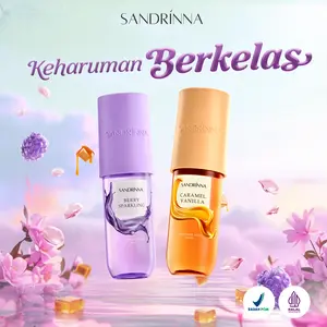 [BUNDLING 2] Sandrinna Berry Sparkling & Caramel Vanilla Parfum 90ml -  Keharuman Manis Ceria & Lembut | Halal BPOM