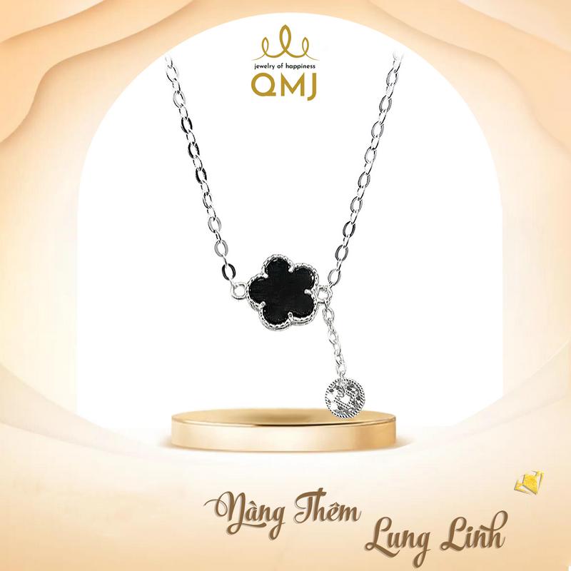  QMJ STORE - Q297 Dây chuyền HOA MAI KIM TIỀN TÀI LỘC thời trang phụ kiện trang sức bạc 925 cao cấp 