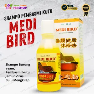 MEDI BIRD MEDION 60 ML SHAMPO AYAM BURUNG PEMBASMI KUTU JAMUR VIRUS BULU MENGKILAP