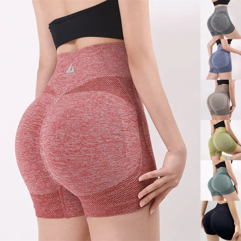 Women Summer Shorts Slim Yoga Sports Shorts Gym Workout Skinny Elastic Fitness Yoga Pants Leggings Shorts