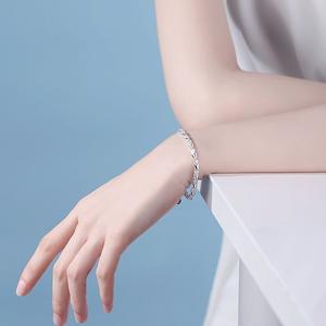 Vòng tay nạm kim cương, kiểu Hàn Quốc, sang trọng và tinh tế