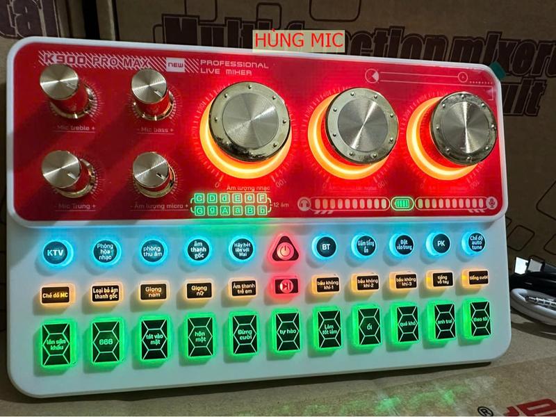  Bản tiếng Sound card K900 Pro  Khách có sẵn mic  