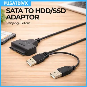 SANJI KABEL SATA TO USB 2.0 HDD SSD 2.5 INCH LAPTOP CABLE ADAPTER EKSTERNAL