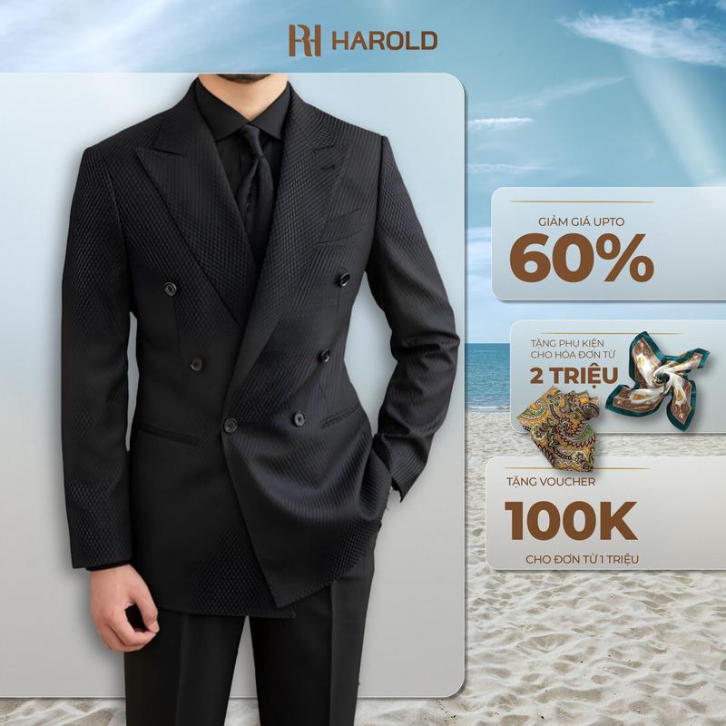Áo Blazer Nam Cao Cấp Harold Blazer Dimensi Veroza - Áo Vest Thiết Kế Sang Trọng, Vải Thoáng Mát, Chống Nhăn