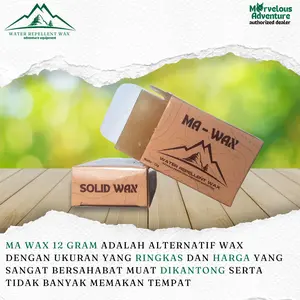 MARVELOUS WAX 12grm Water Repellent,Celana Gunung,Barbour, Kanken, Kaipak,Greenland Wax Not Fjallraven,Waterproof,