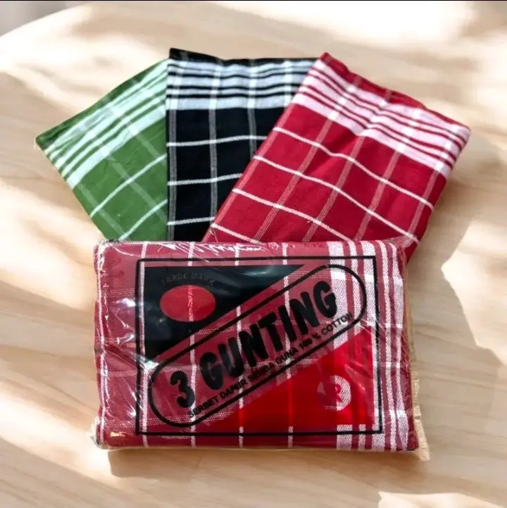 (power shop)-  Paket 6 Pcs Serbet Lap Piring  Tebal Menyerap Air Ukuran 55x55