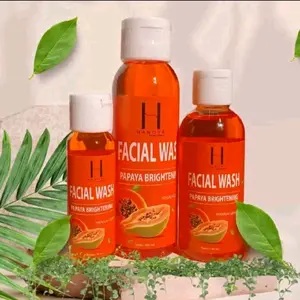 HANOYA Facial Wash Papaya Brightening BPOM | Sabun Papaya Cair
