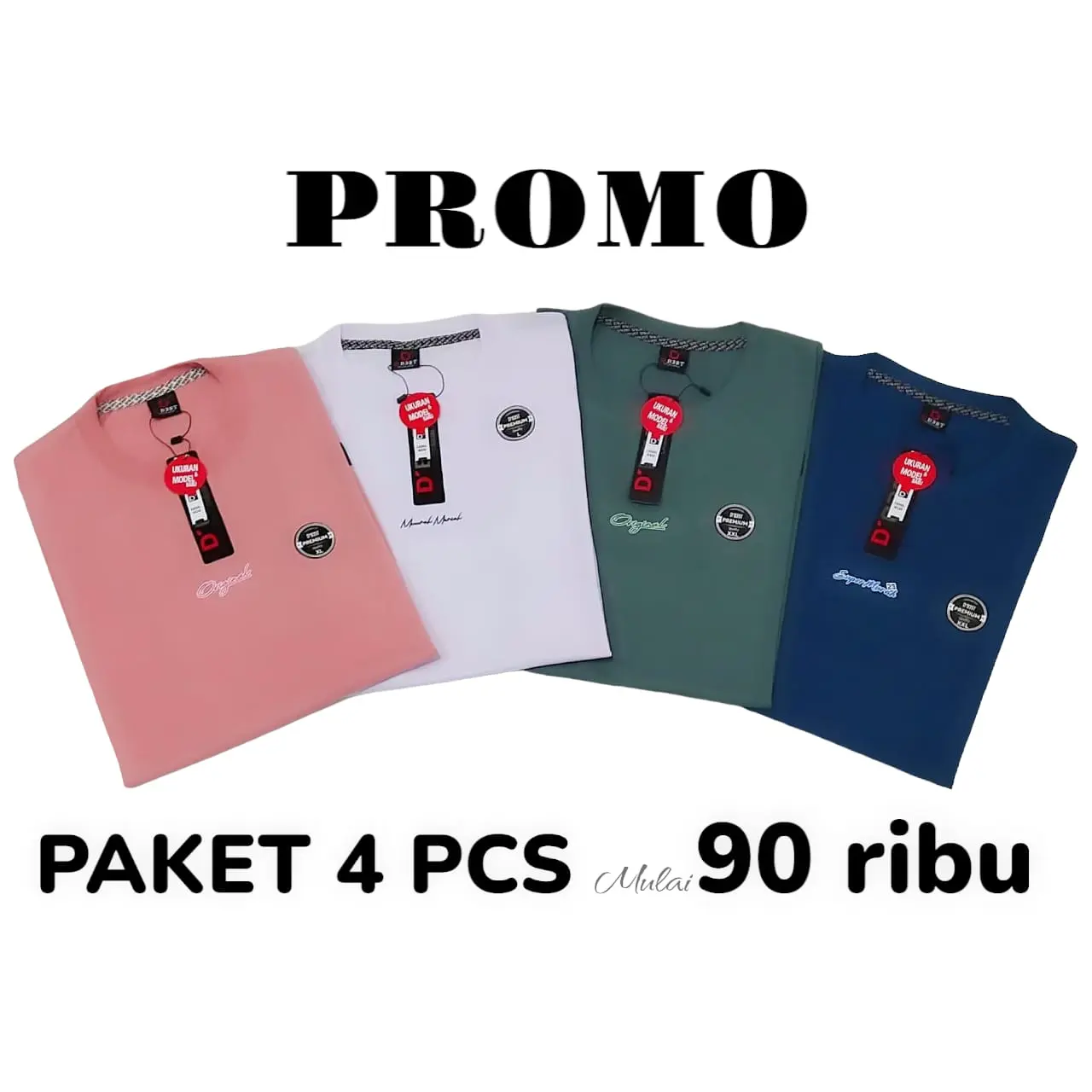 PAKET 4PCS 100 RIBU Kaos Pria M-L-XL-XXL-XXXL Semi Katun 24s Sablon Polos Dewasa Distro Motif Baju Oblong Keren Cowok Atasan Pendek Santai Simple Soft xl m l ️ kuning t-shirt kaos  bandung Y2K S crew neck