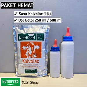 Susu Hewan Kalvolac 1kg + Dot Botol Cempe Anak Kambing Bahan Silicone Merah