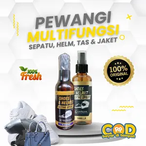 Pewangi Spray Semprot Pembersih sepatu helm jaket anti bau isi 60 ml dan 100 ml wangi dan tahan lama