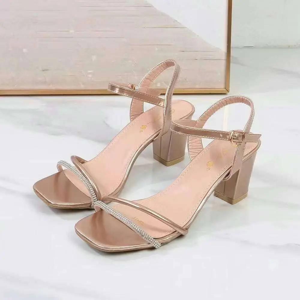 2024 Classic style high heel sandals 2inches heels Shoes Women Girl Footwear Girl