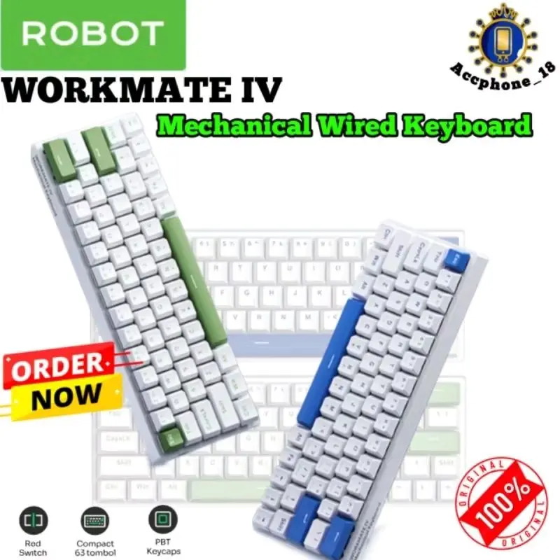 ROBOT WORKMATE IV WIRED MECHANICAL KEYBOARD 0
