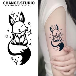 Hình Xăm Tạm Thời, Hình Xăm Hình Cáo, Kéo Dài Trong 15 Ngày, Không Thấm Nước Và Chống Chà Xát, Miếng Dán Hình Xăm