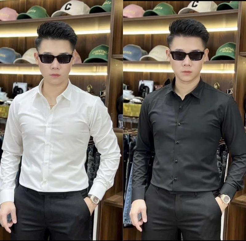 Sơ mi nữ tay dài chất vải lụa mềm mịn mẫu sang trọng trẻ trung-MỸ LINKSHOP Voi Áo Sen Shirt Women Hoa Sen Voan
